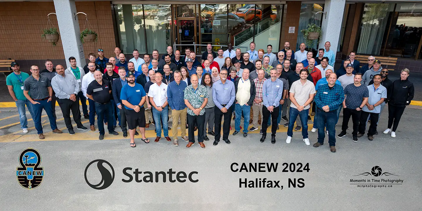A large group photo taken by Halifax Event Photographers at the CANEW 2024 conference in the Halifax Hotel.